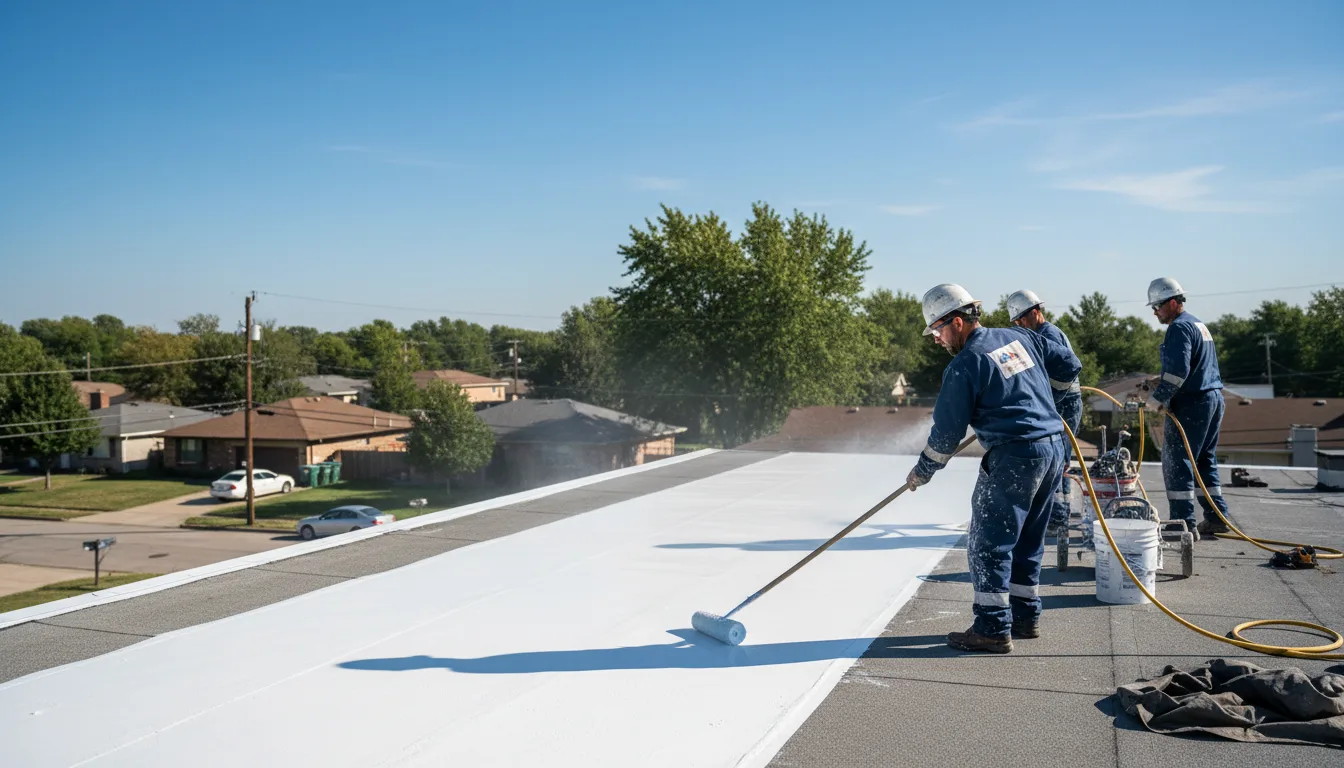 Commercial roof coating in Petros, TN near me